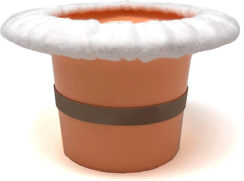 Tiny Undies Top Hat Potty for Newborn Infant Potty Training | Elimination Communication | Includes 100% Cotton Undyed Fleece Cozy | Anti-Slip Rubber Band | for EC Baby Potty Training (Peach) - Image 1